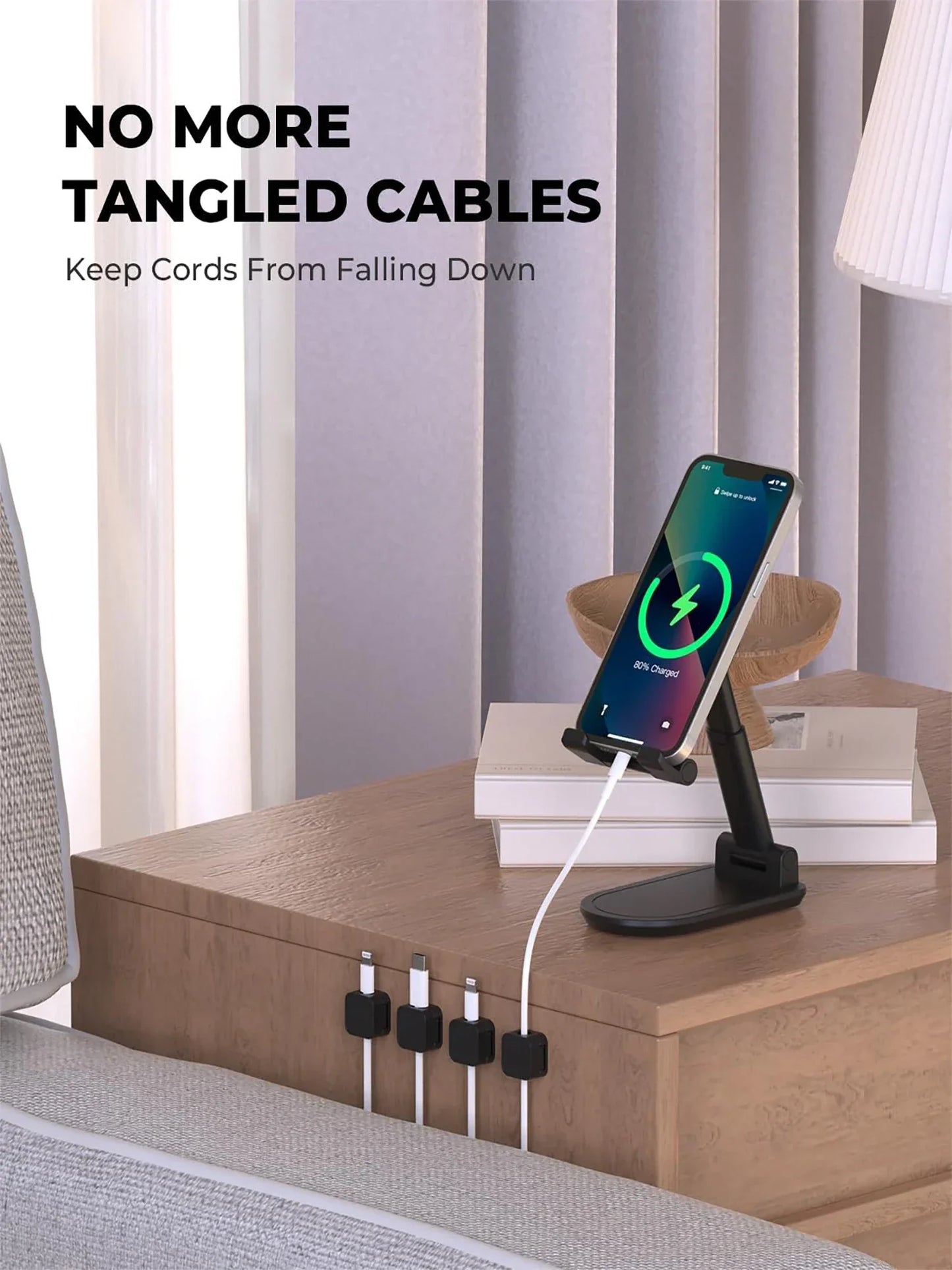 Adjustable Cable Clips Organizer