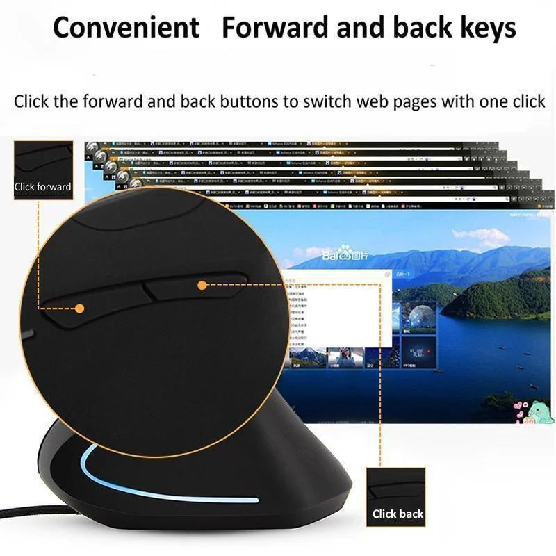 Wired Ergonomic RGB Gaming Mouse