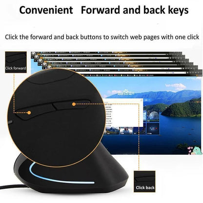 Wired Ergonomic RGB Gaming Mouse