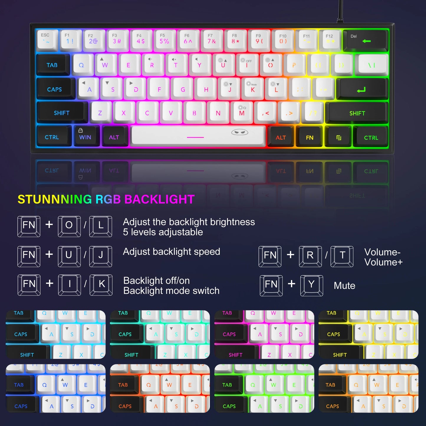 MageGee TS91 60% RGB Keyboard