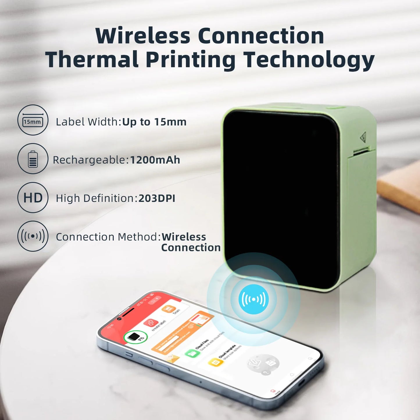 MarkLife P15 Bluetooth Label Printer
