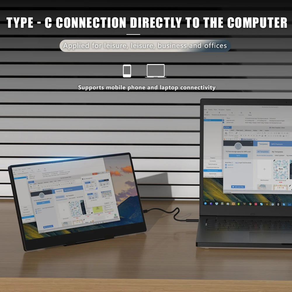 MUCAI 14 Inch Portable Monitor