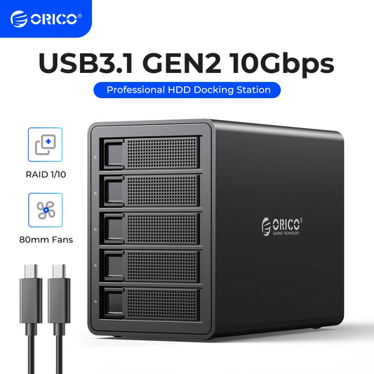 ORICO 35 Series 5-Bay Type-C Dock