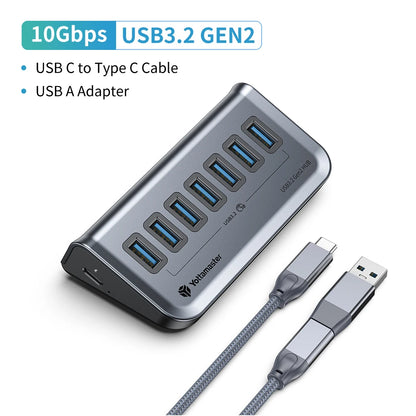 Yottamaster 7 Port USB C Hub