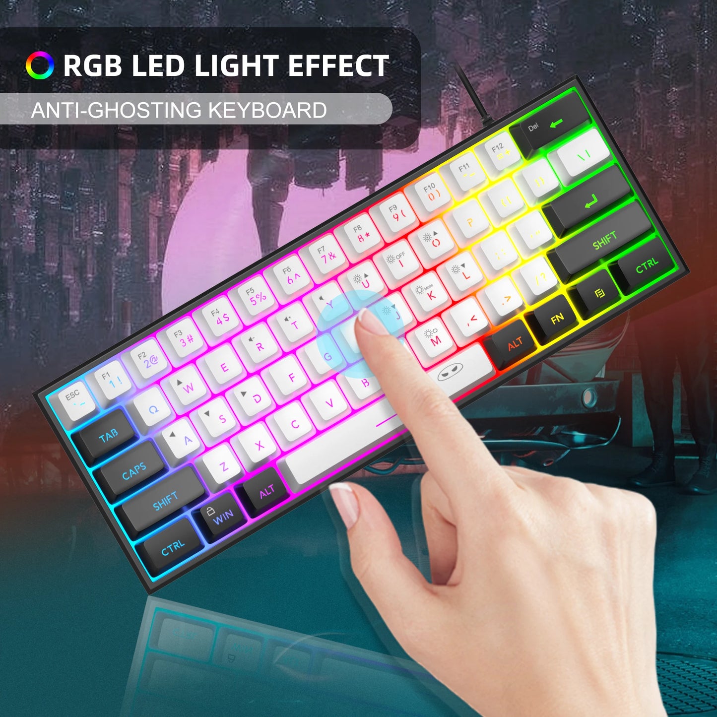 MageGee TS91 60% RGB Keyboard